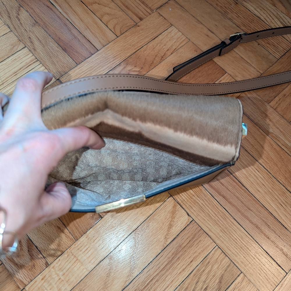 Louise Et Cie calf hair crossbody leather bag - Picture 8 of 12